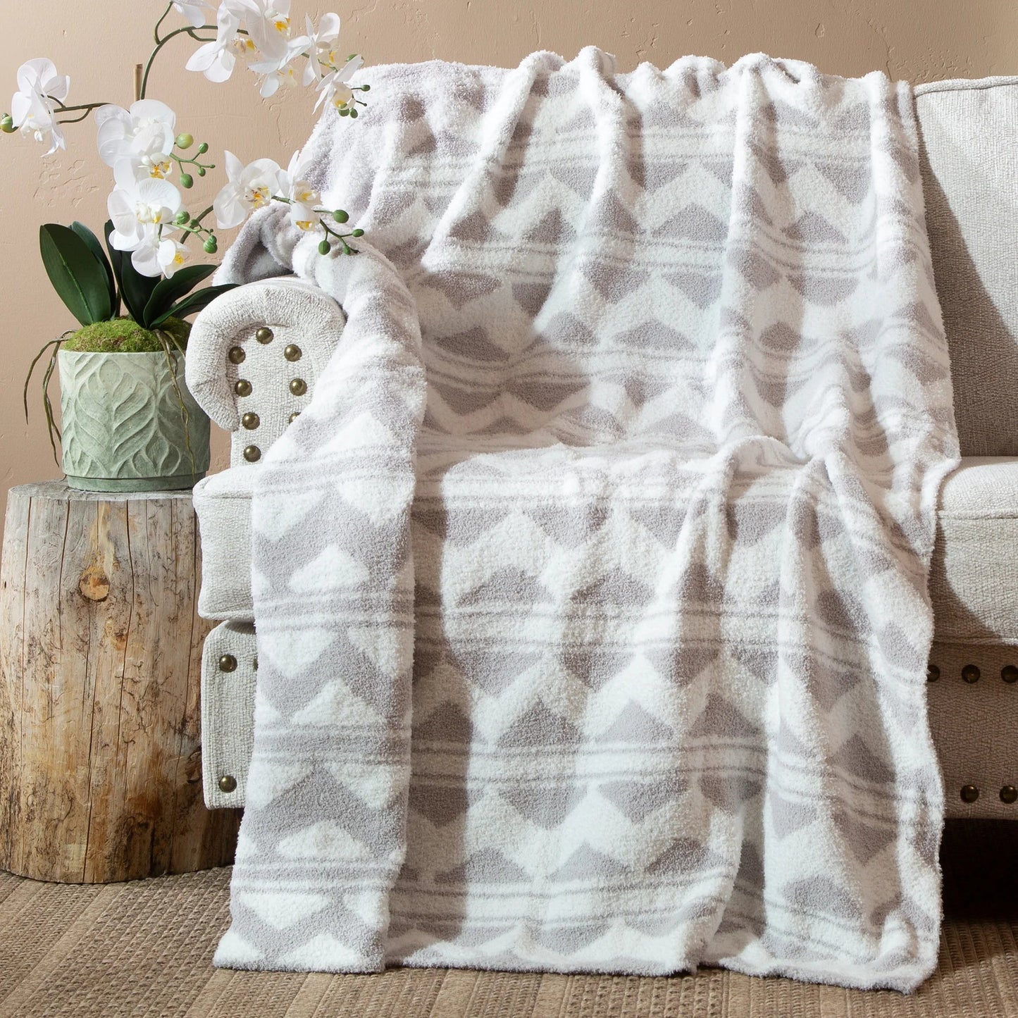 Mountain Grey Stretchy Throw - Whiskey Skies - CARSTEN'S ENTERPRISES INC.