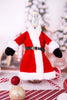 Mrs. Clause Coat Wine Bottle Sweater - Whiskey Skies - HANNA'S HANDIWORKS