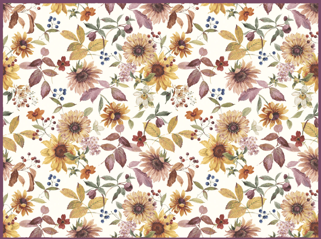 Mulberry Bloom Kitchen Counter Drying Mat - Whiskey Skies - KAY DEE DESIGNS