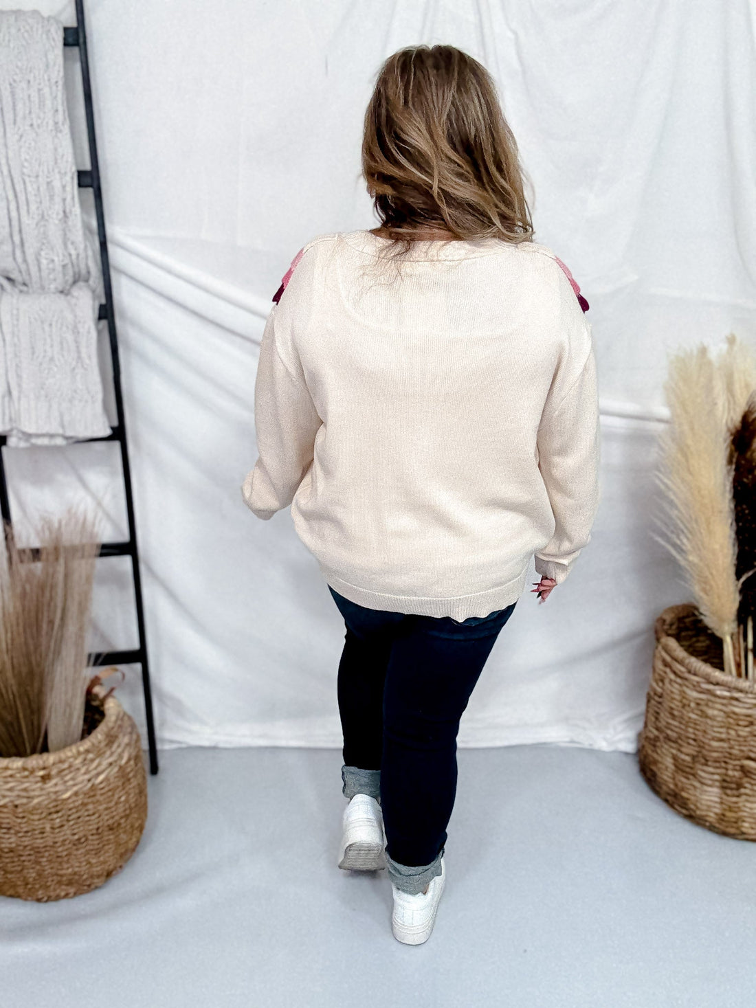 Multi Color Ruffle Button Down Sweater Cardigan - Whiskey Skies - J.NNA