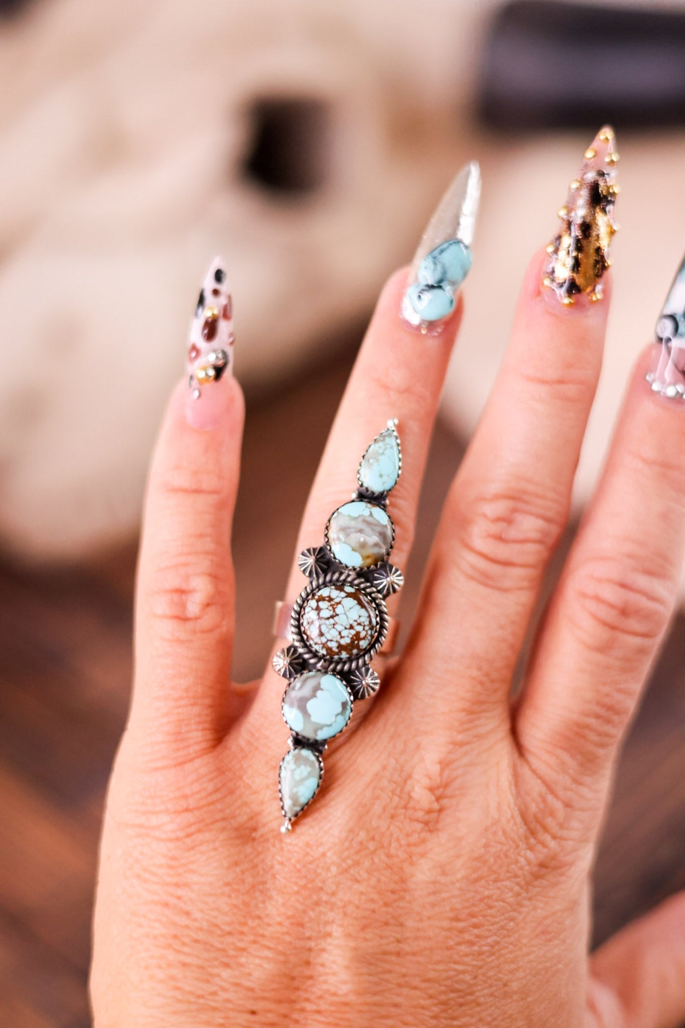 Multi Mine Turquoise Rings (4 Styles) - Whiskey Skies - KRUSH KANDY