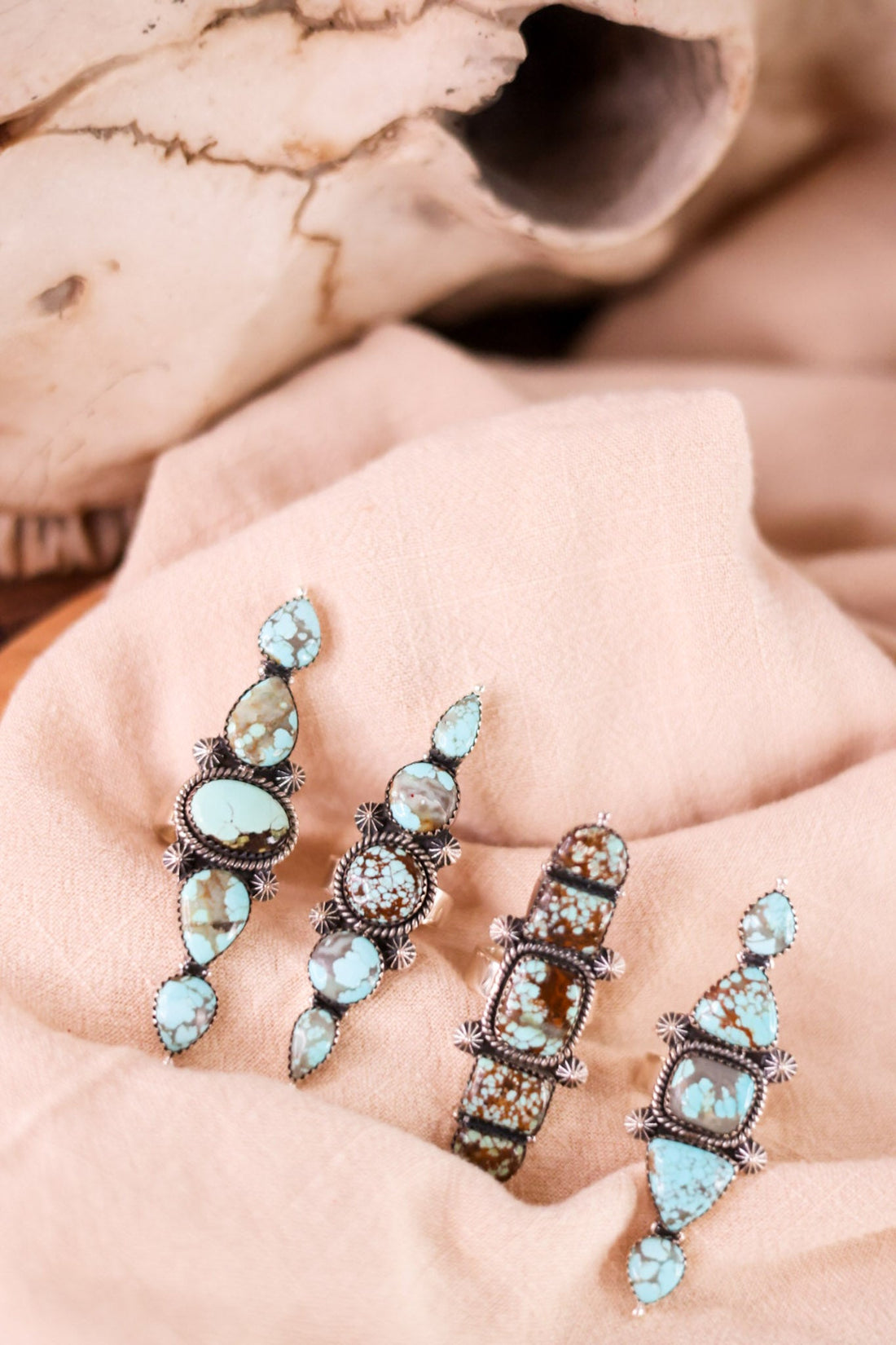 Multi Mine Turquoise Rings (4 Styles) - Whiskey Skies - KRUSH KANDY