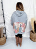 Multi Pattern & Color Fabric Patched Hoodie Jacket - Whiskey Skies - J.NNA