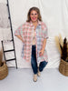 Multicolored Half Sleeve Plaid Flannel - Whiskey Skies - WHITE BIRCH