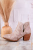 Mushroom Earth Tone Slip On Ankle Bootie FINAL SALE - Whiskey Skies - VERY G