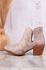 Mushroom Earth Tone Slip On Ankle Bootie FINAL SALE - Whiskey Skies - VERY G