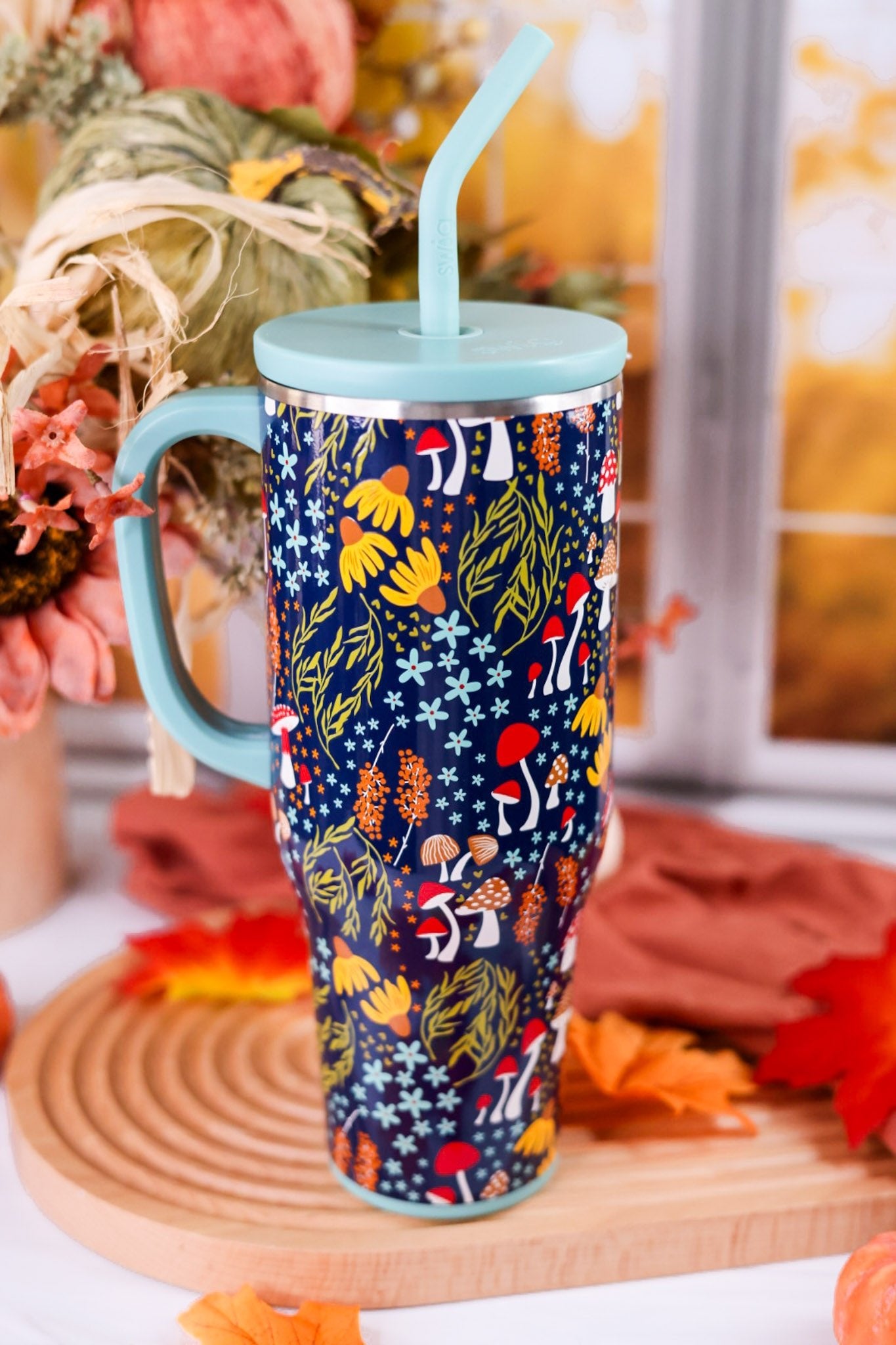 Mushroom Meadow 40oz Mega Mug - Whiskey Skies - SWIG LIFE