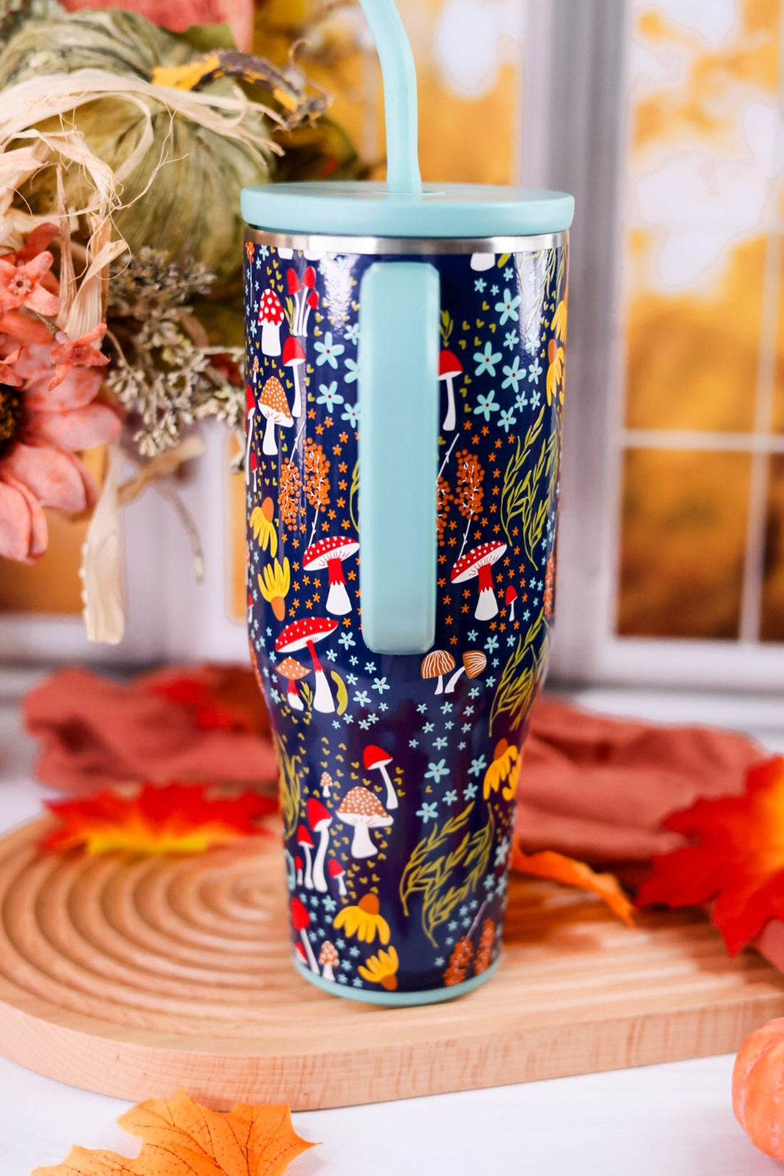 Mushroom Meadow 40oz Mega Mug - Whiskey Skies - SWIG LIFE