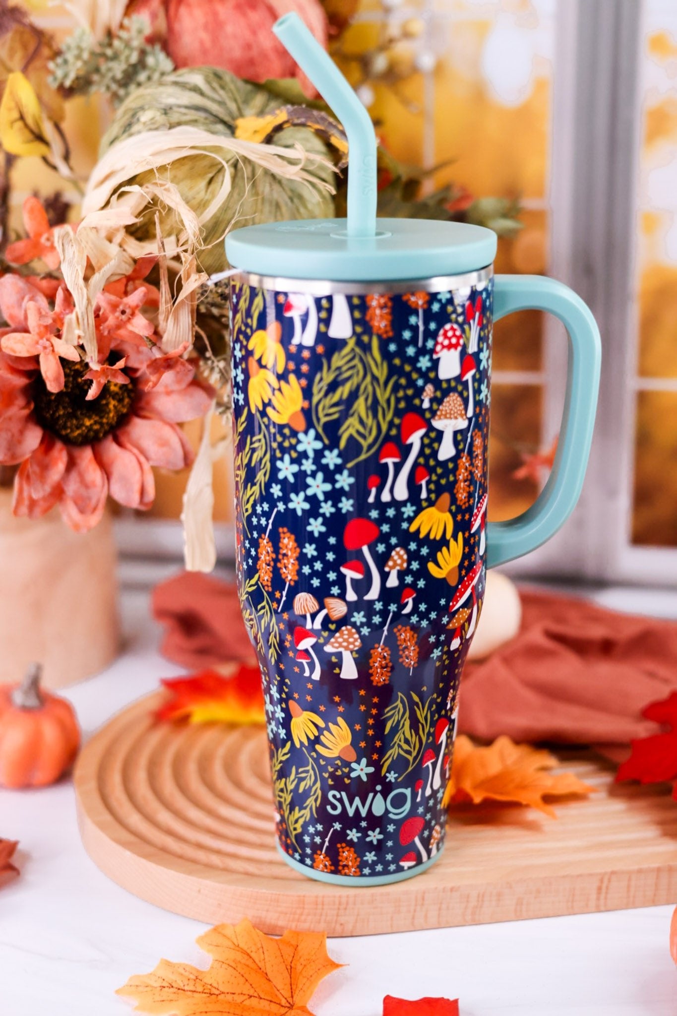 Mushroom Meadow 40oz Mega Mug - Whiskey Skies - SWIG LIFE