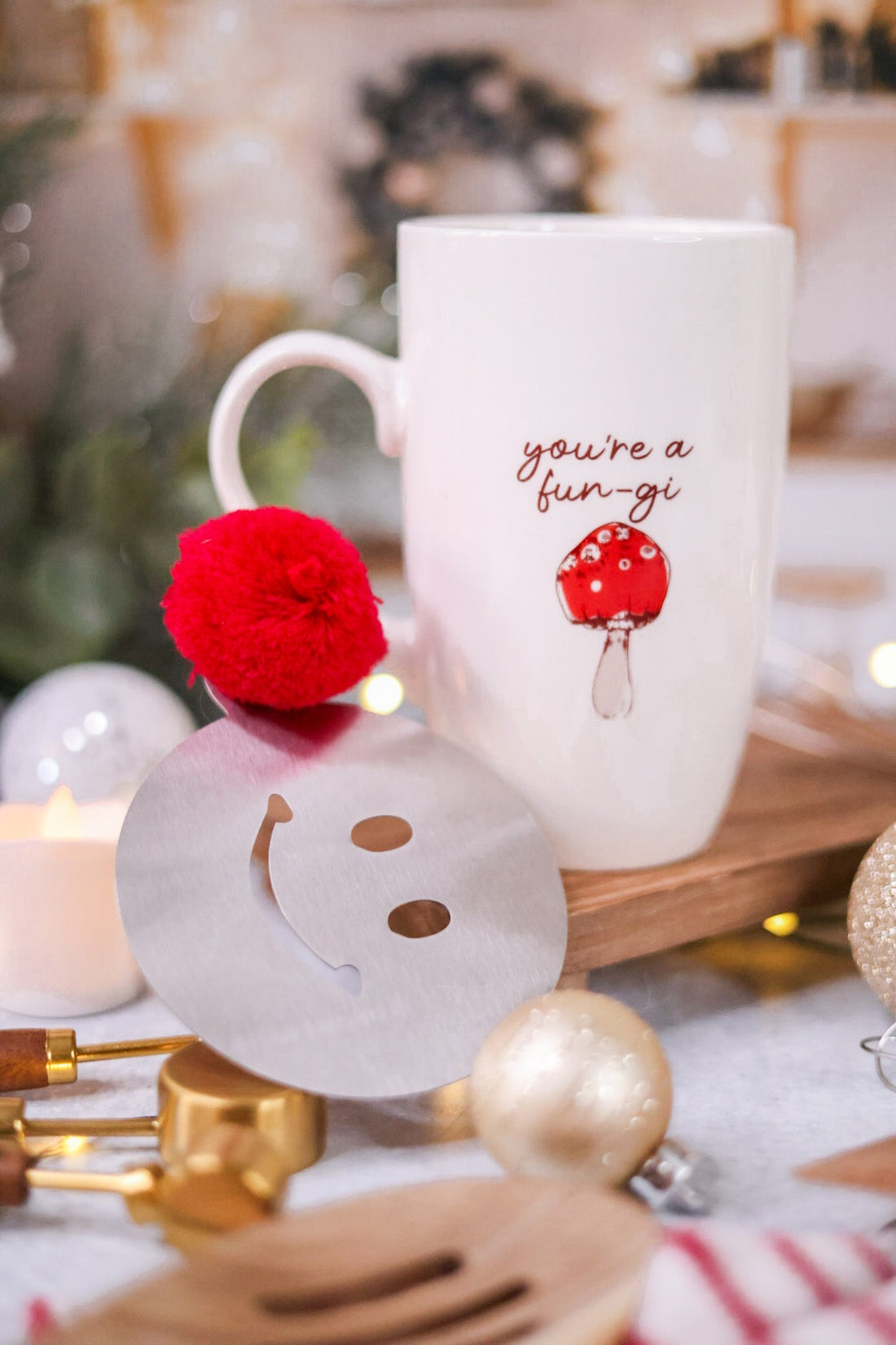 Mushroom Mug & Stencil Set - Whiskey Skies - TAG