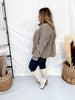 Mushroom Olive Corduroy Mineral Washed Shacket - Whiskey Skies - OLI & HALI