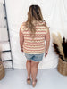 Muti Colored Stripe Sweater Vest - Whiskey Skies - POLAGRAM + BAEVELY