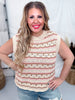 Muti Colored Stripe Sweater Vest - Whiskey Skies - POLAGRAM + BAEVELY