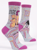 My Dog Is Cool As Fuck Crew Socks - Whiskey Skies - BLUE Q