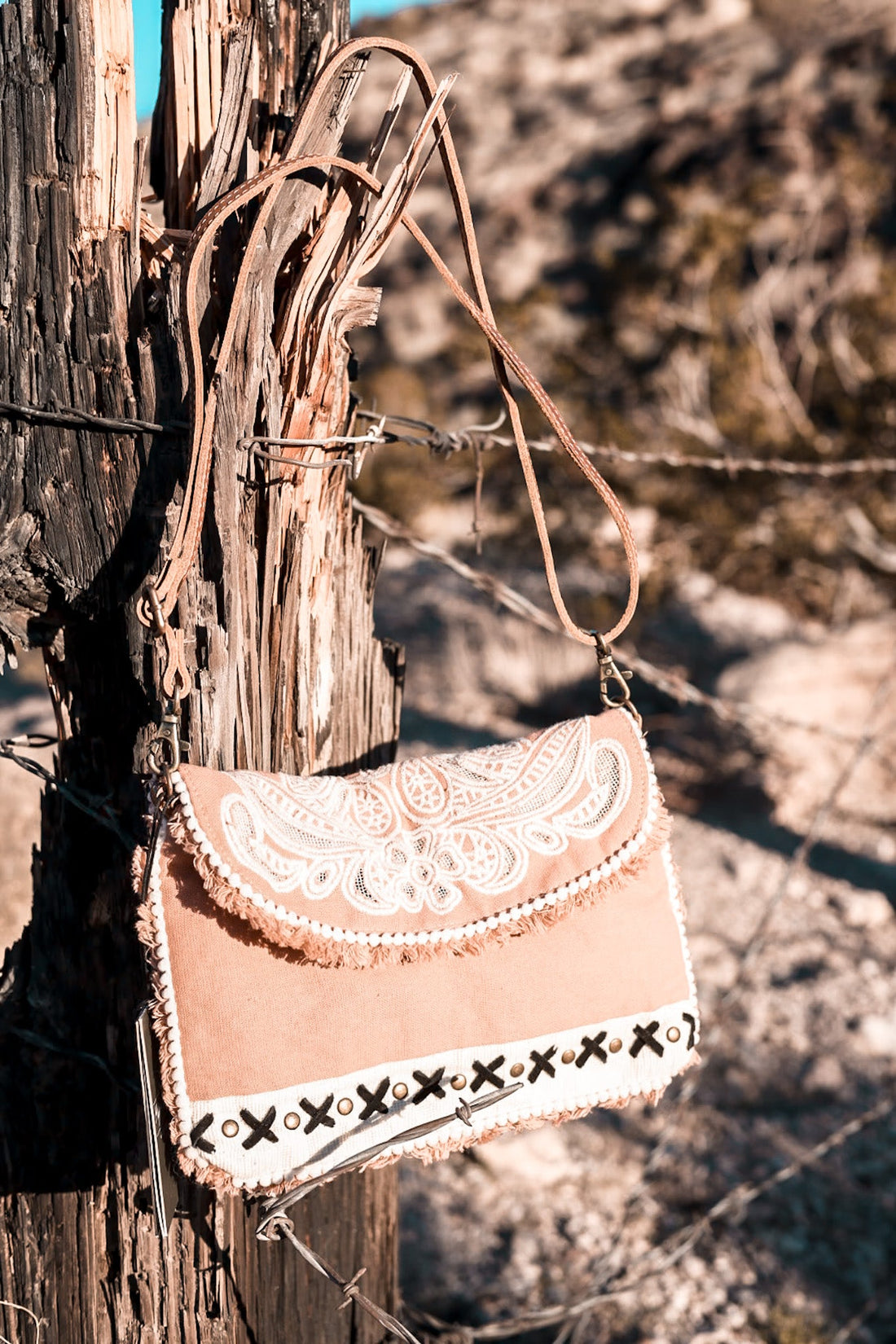 Myka Trail Small & Crossbody Bag - Whiskey Skies - KHEMCHAND HANDICRAFT