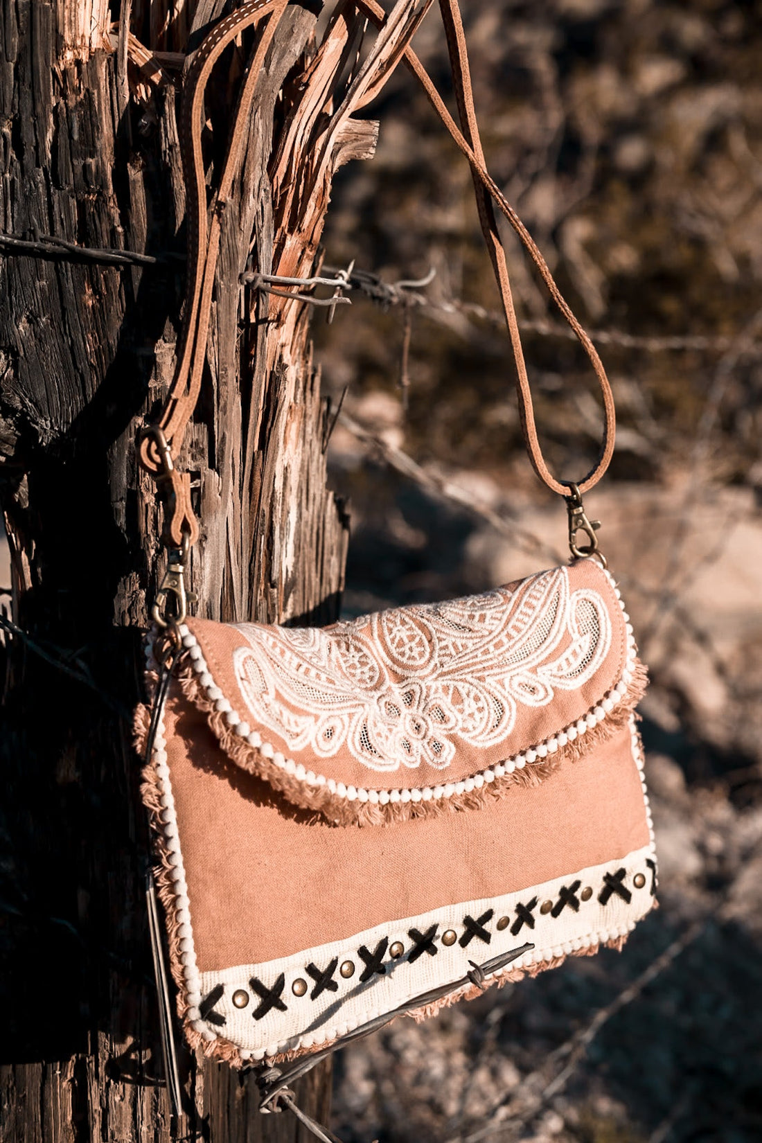 Myka Trail Small & Crossbody Bag - Whiskey Skies - KHEMCHAND HANDICRAFT