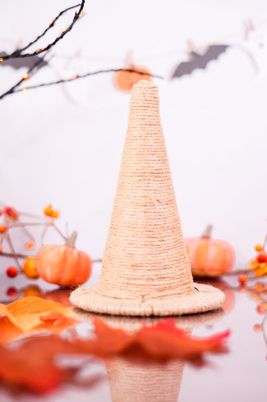 Natural Twine Hat Fall Decoration - Whiskey Skies - ADAMS & CO