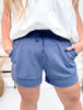 Nautical Navy French Terry Stevie Shorts - Whiskey Skies - MICHELLE MAE