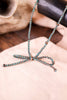 Navajo - Style Pearl Necklace with Turquoise Patina - Whiskey Skies - BOHO RANCH SHOP