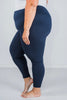 Navy High Waist Butter Soft Leggings - Whiskey Skies - RAE MODE