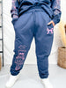 Navy Joggers With Pink Nutcrackers & Bows - Whiskey Skies - SOUTHERN BLISS COMPANY