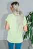 Neon Green Short Dolman Sleeve Lizzy Top - Whiskey Skies - DEAR SCARLETT