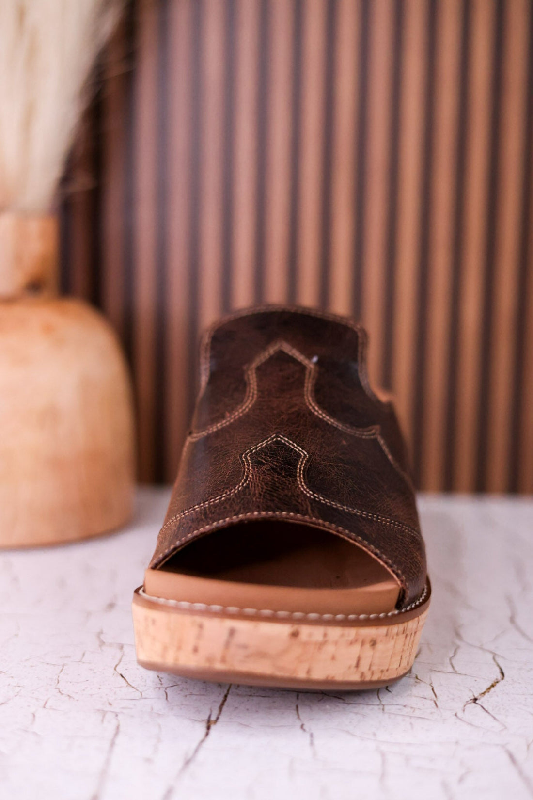 Neon Moon Espresso Crinkle Wedges - Whiskey Skies - CORKYS FOOTWEAR