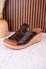 Neon Moon Espresso Crinkle Wedges - Whiskey Skies - CORKYS FOOTWEAR