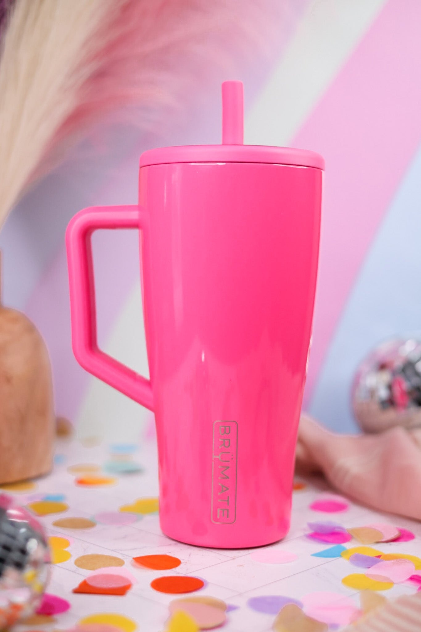 Neon Pink 30oz Era Tumbler - Whiskey Skies