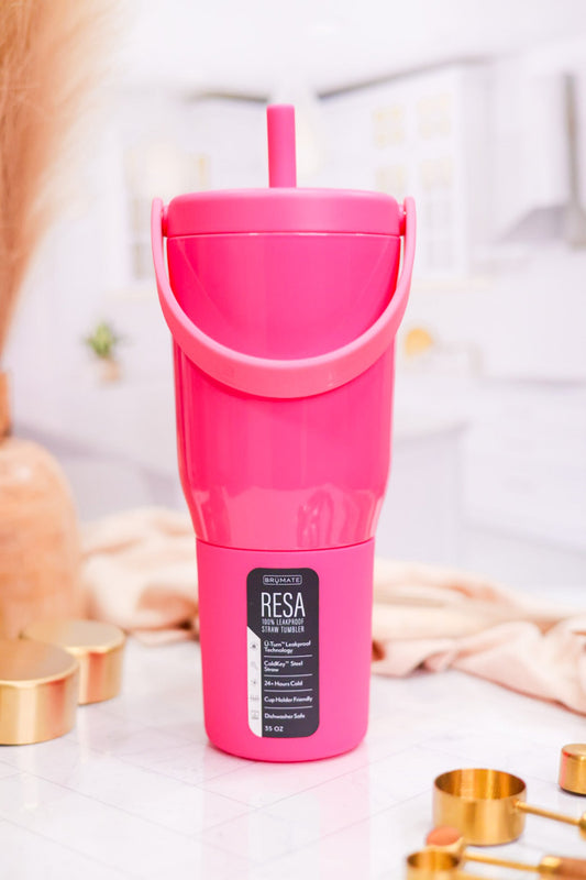 Neon Pink 35oz Resa Tumbler - Whiskey Skies - BRUMATE