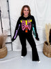 Neon Skeleton Graphic Sweatshirt - Whiskey Skies - SOUTHERN BLISS COMPANY