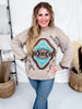 Nevada Aztec Long Sleeve Sweater - Whiskey Skies - STERLING KREEK