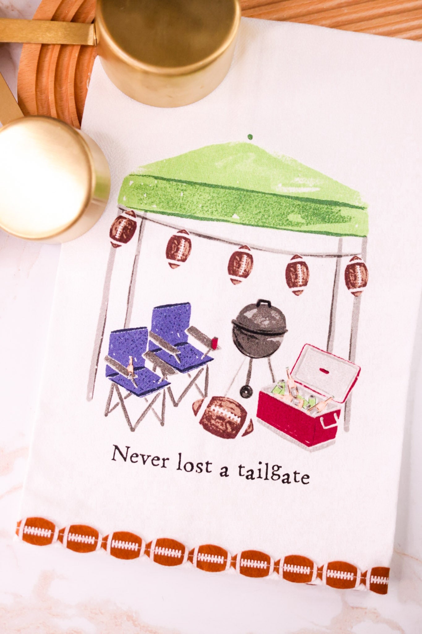 Never Lost A Tailgate Towel - Whiskey Skies - MUD PIE