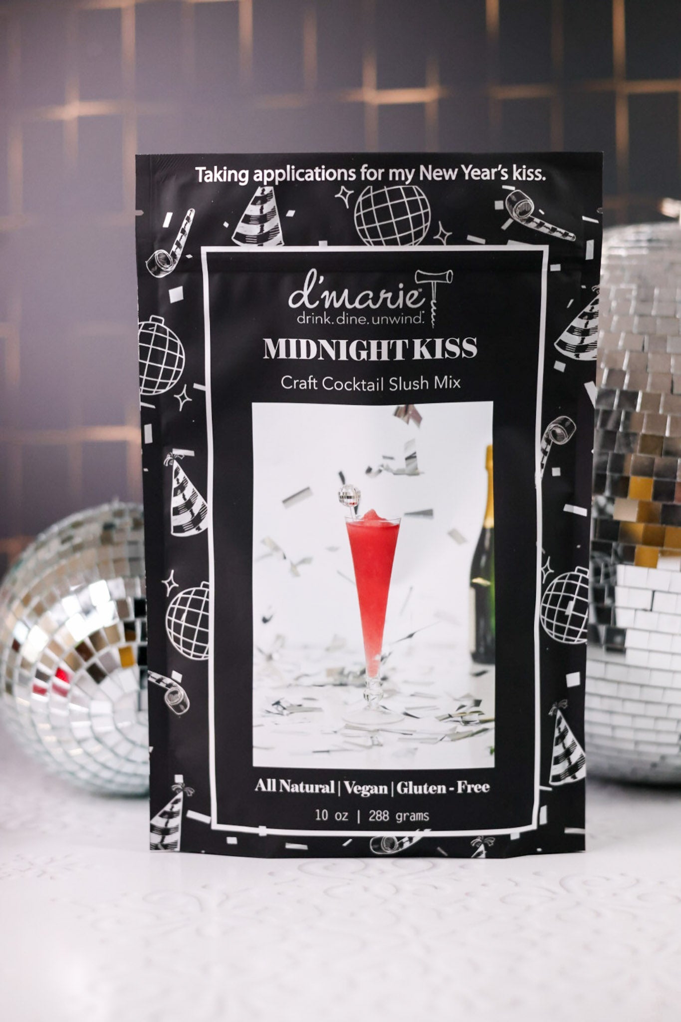 New Year's Eve Craft Cocktail Slush Mixes (2 Flavors) - Whiskey Skies - D'MARIE, INC