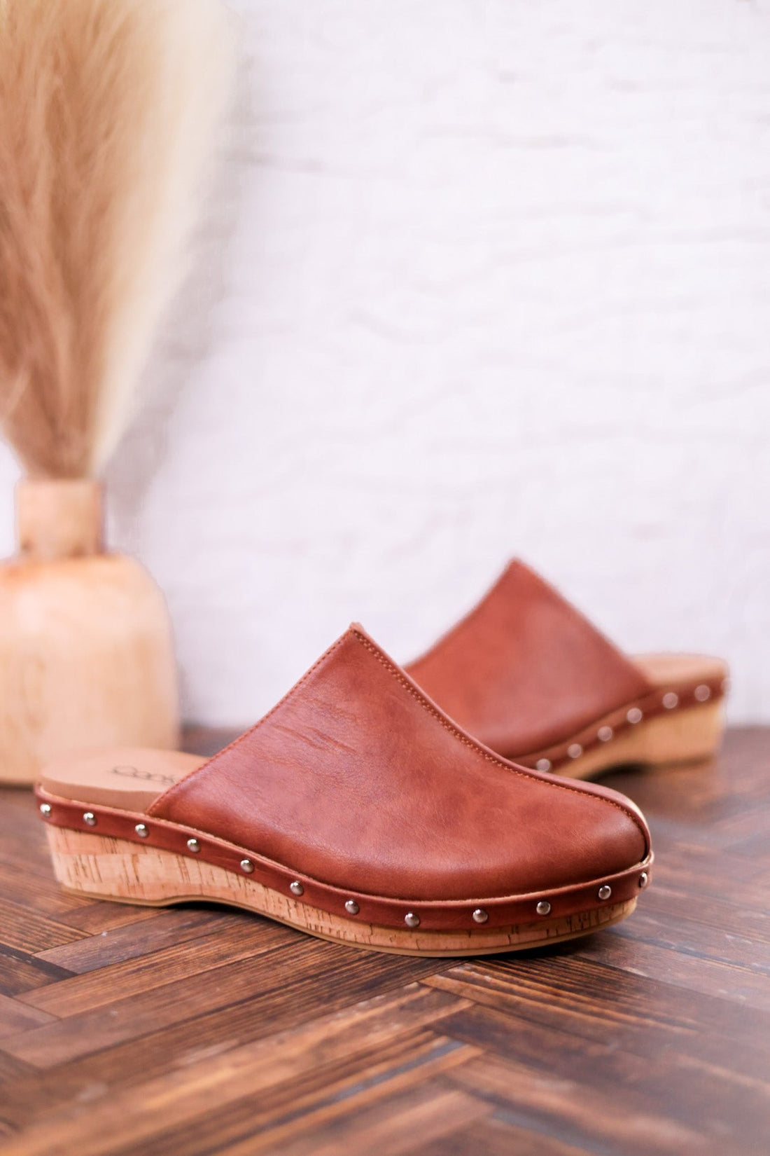 Newbie Bourbon Brown Mules - Whiskey Skies - CORKYS FOOTWEAR