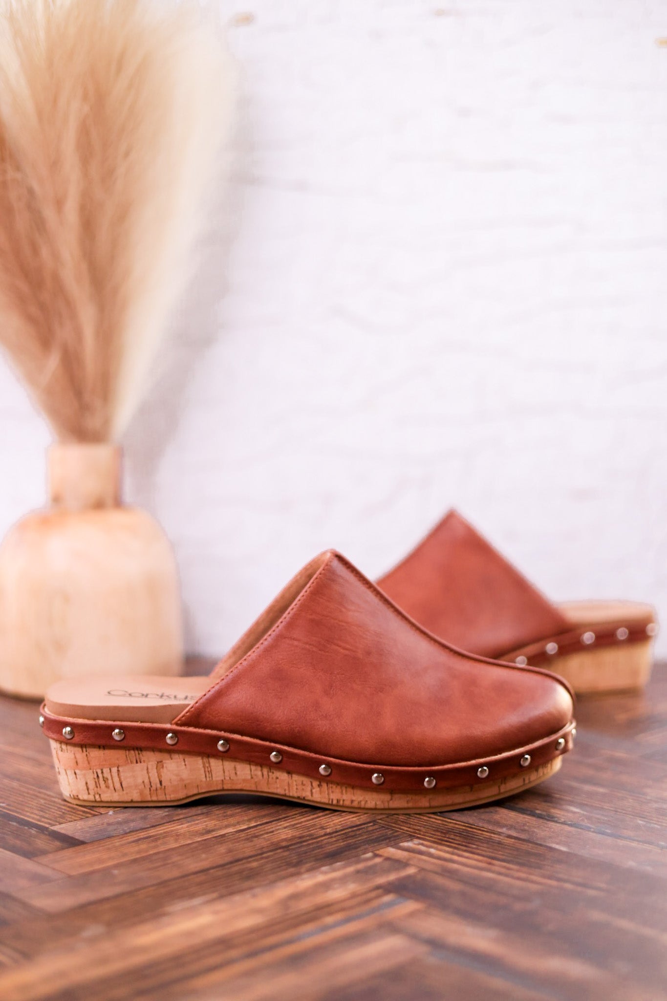 Newbie Bourbon Brown Mules - Whiskey Skies - CORKYS FOOTWEAR