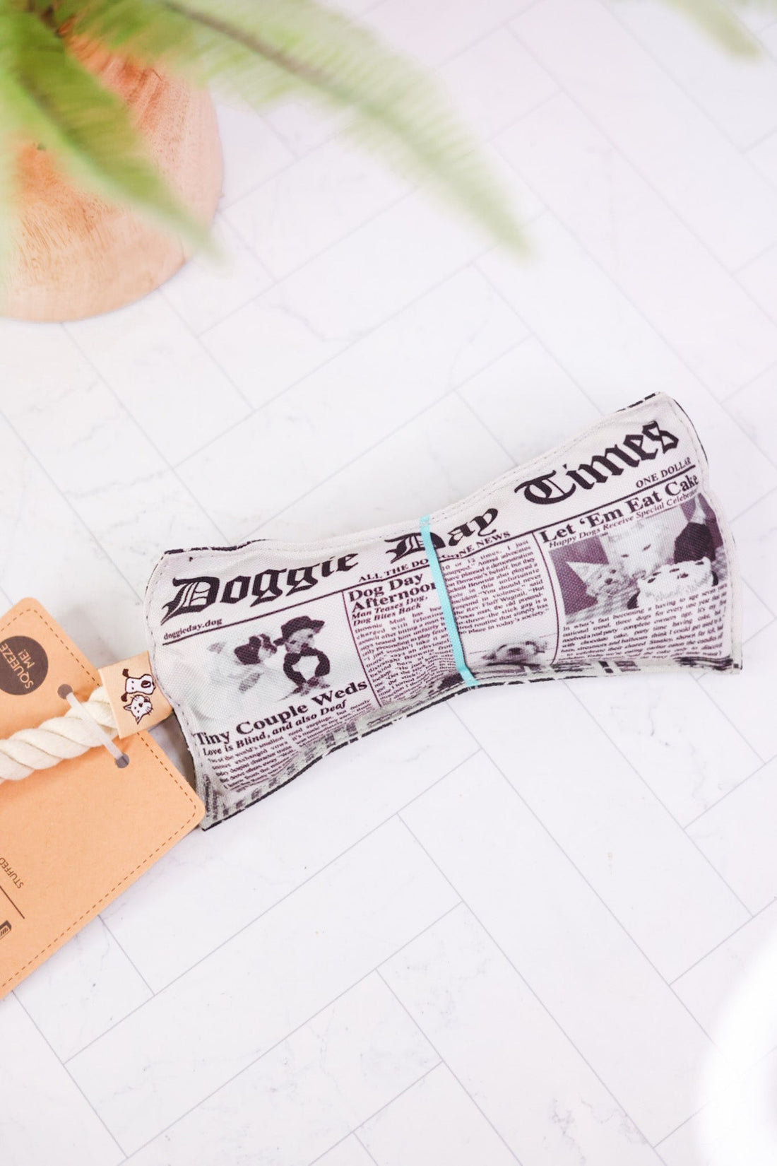 Newspaper Rope Dog Toy - Whiskey Skies - ORE ORIGINALS