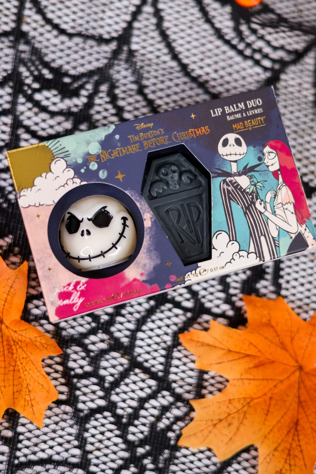 Nightmare Before Christmas Lip Balm Duo - Whiskey Skies - MAD BEAUTY