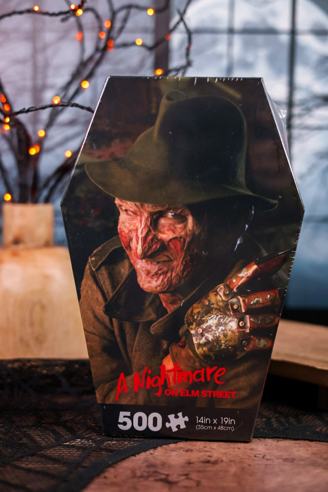 Nightmare on Elm Street 500 Piece Coffin Box Puzzle - Whiskey Skies - NMR