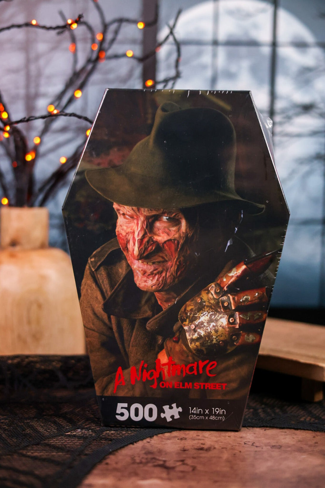 Nightmare on Elm Street 500 Piece Coffin Box Puzzle - Whiskey Skies - NMR