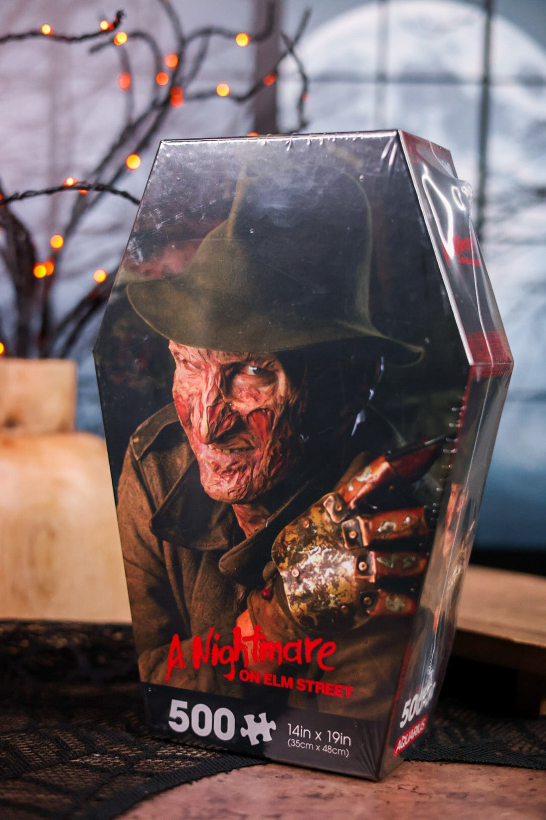 Nightmare on Elm Street 500 Piece Coffin Box Puzzle - Whiskey Skies - NMR