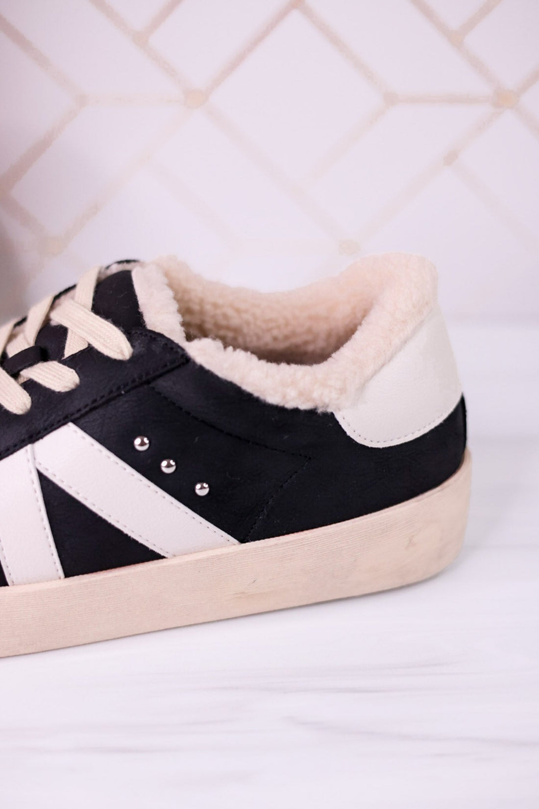 No Chaser Black Lace Up Sneakers - Whiskey Skies - CORKYS FOOTWEAR