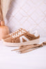 No Chaser Camel Shearling Sneakers - Whiskey Skies - CORKYS FOOTWEAR