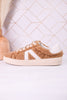 No Chaser Camel Shearling Sneakers - Whiskey Skies - CORKYS FOOTWEAR