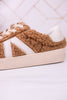 No Chaser Camel Shearling Sneakers - Whiskey Skies - CORKYS FOOTWEAR