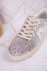 No Chaser Clear Rhinestone Sneakers - Whiskey Skies - CORKYS FOOTWEAR