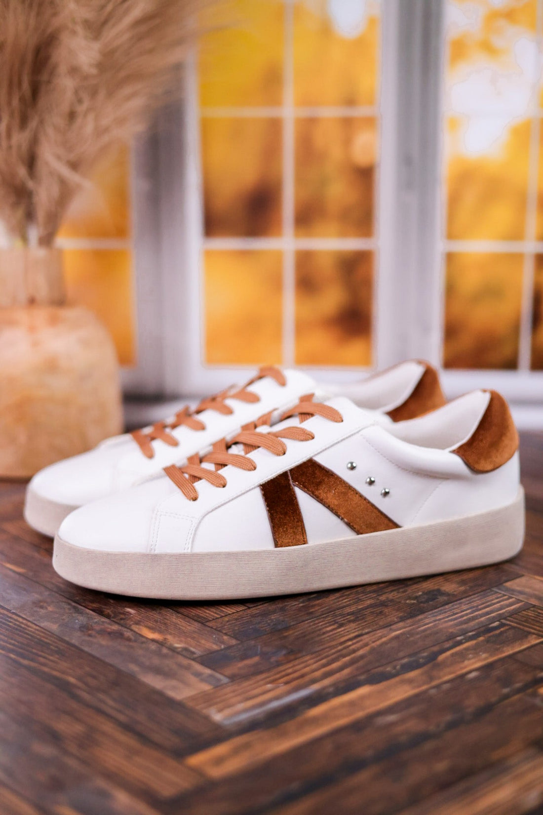 No Chaser Sneakers with Cinnamon Velvet Accents - Whiskey Skies - CORKYS FOOTWEAR