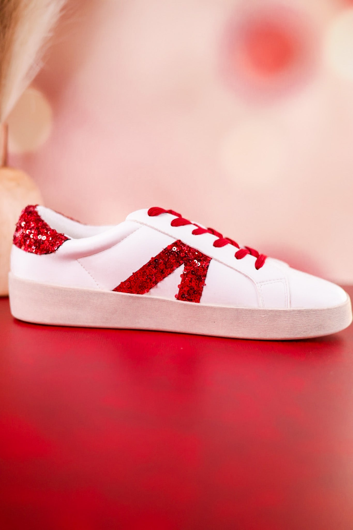 No Chaser Sneakers with Red Sequin Accents - Whiskey Skies - CORKYS FOOTWEAR