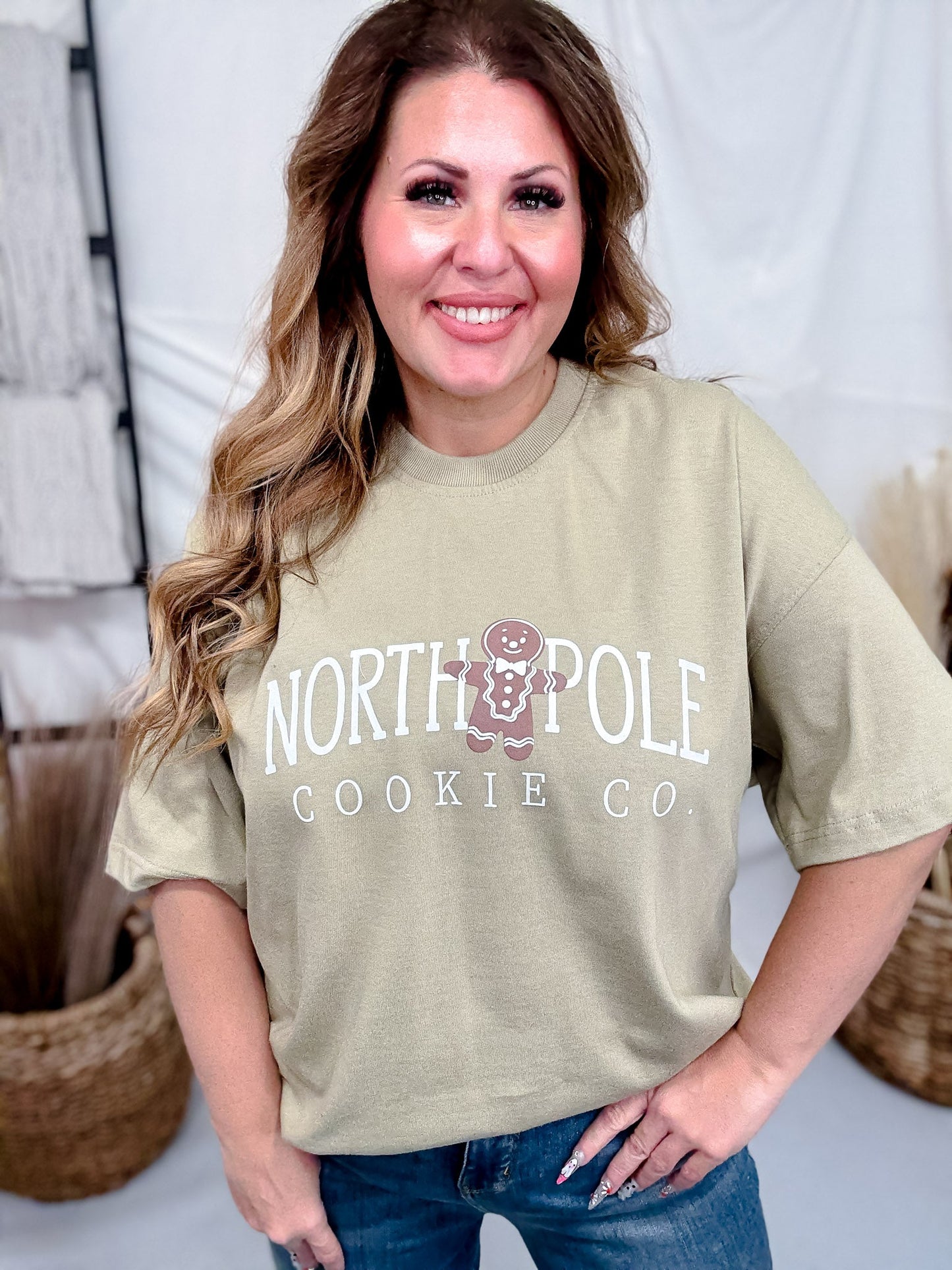 North Pole Cookie Co. Graphic T-Shirt - Whiskey Skies - SOUTHERN BLISS COMPANY