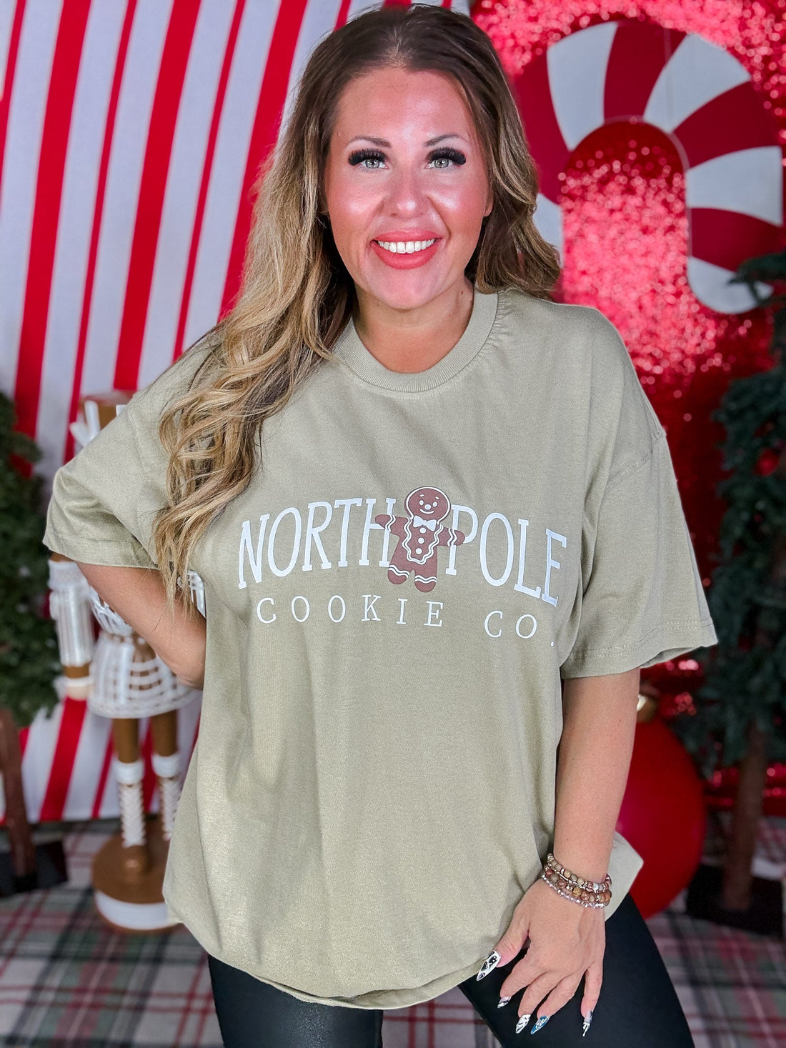 North Pole Cookie Co. Graphic T-Shirt - Whiskey Skies - SOUTHERN BLISS COMPANY